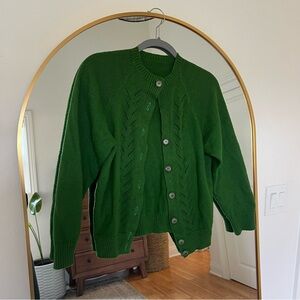 Vintage Green Cardigan